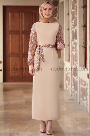 Lal Dress - Beige - EMS1050 - Thumbnail