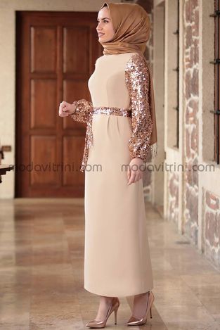 Lal Dress - Beige - EMS1050 - Thumbnail